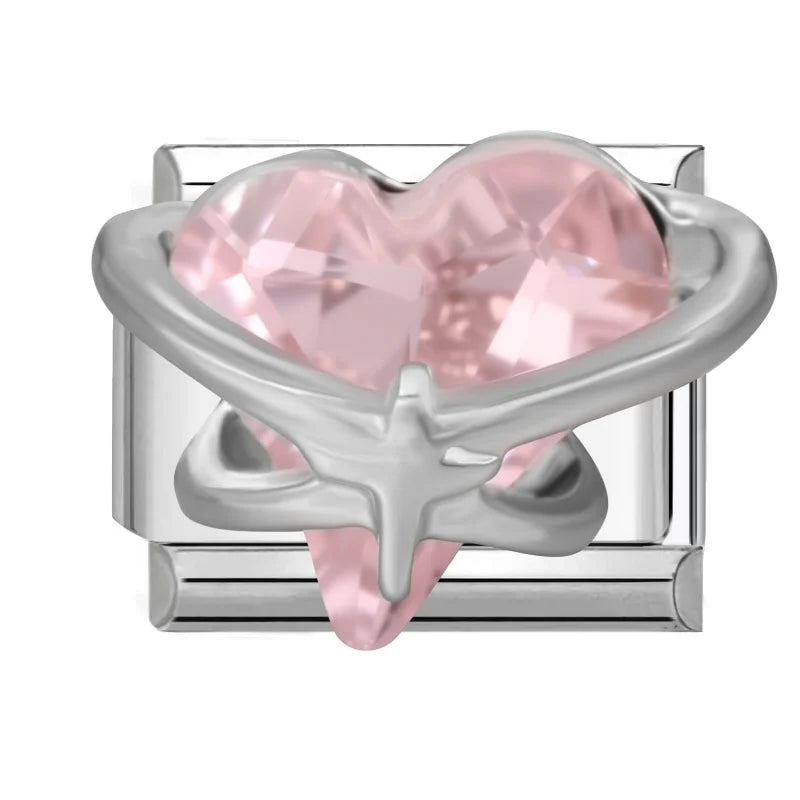Y2K Blue Pink Gems Bows Heart Water Drop Butterfly Italian Charm