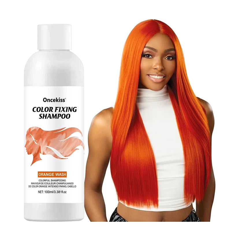 Semi-permanent Hair Coloring Shampoo Invisible Protects Fixes Qme Orange
