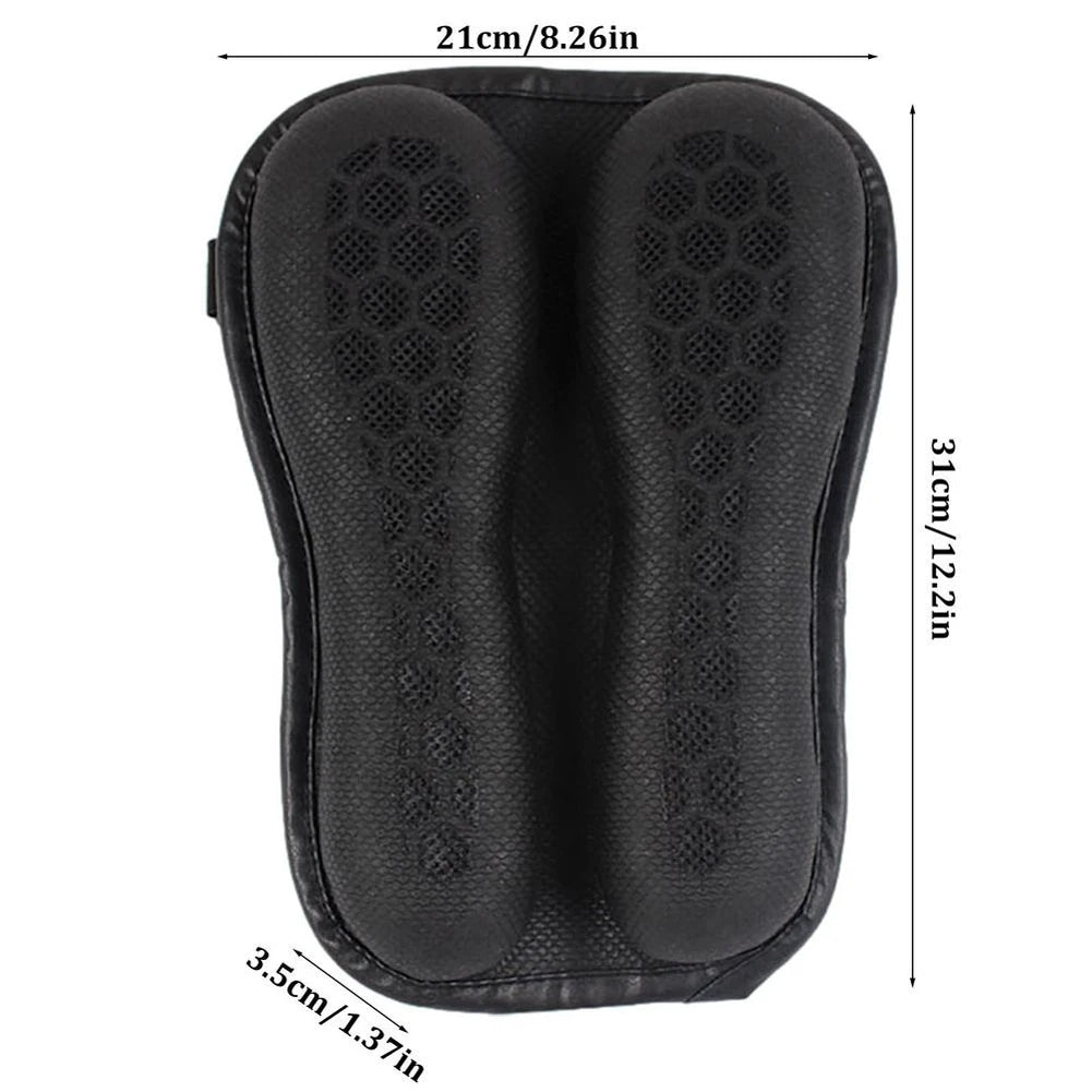Motorcycle Seat Cushion 3D Honeycomb Pressure Relief Anti-slip Motorcycle Gel Seat Cushion Moto Ride Seat Pad Moto Accessories Qme black