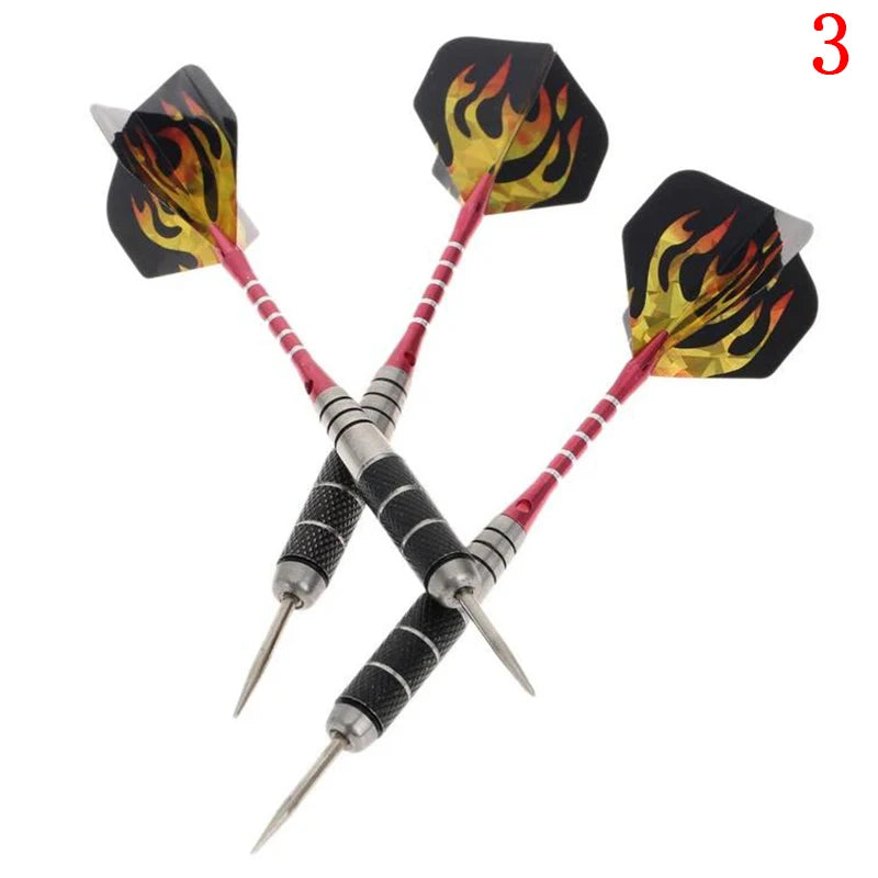 3 Pieces In A Pack 22g Anti-fall Needles Full Metal Darts Set Safety Video Game Darts Indoor Soft Darts Steel Shaft Darts Qme C