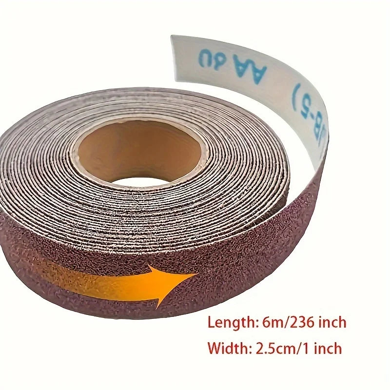 Diamond Cloth Rolls, 80/150/240/320/400/600 Grit Sandpaper Rolls, Metal Emery Cloth with Dispenser, Alumina Sandpaper Qme