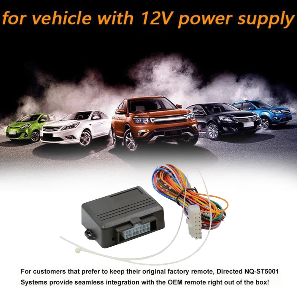 Auto Starter Module with Remote Control Anti-theft Remote Start Pre-heating Car Alarm Start Stop Pre-cooling 12V Car Accessories Qme