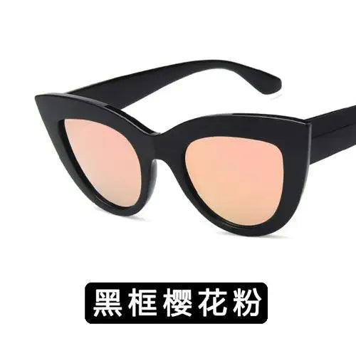 Cat Eye Fashion Sunglasses Woman Vintage Luxury Brand Designer Black Glasses Sun Glasses for Female UV400 Eyewear Shades Qme HF