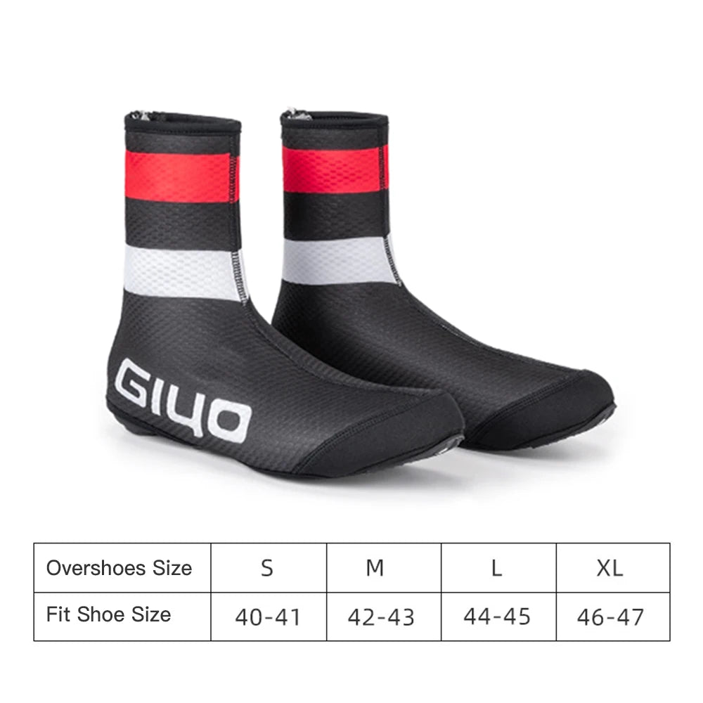 Cycling Shoe Covers Winter Warm Bike Shoes Covers with Windproof Shell & Polar Fleece Lining MTB Road Bicycle Overshoes Qme