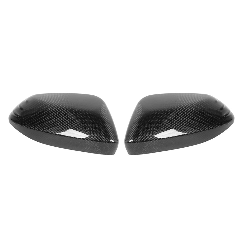 2PCS Car Side Rearview Mirror Cover Real Carbon Fiber Left Right Glossy for Toyota Corolla 2019 + Yaris GR 2020 + Qme Carbon Fiber
