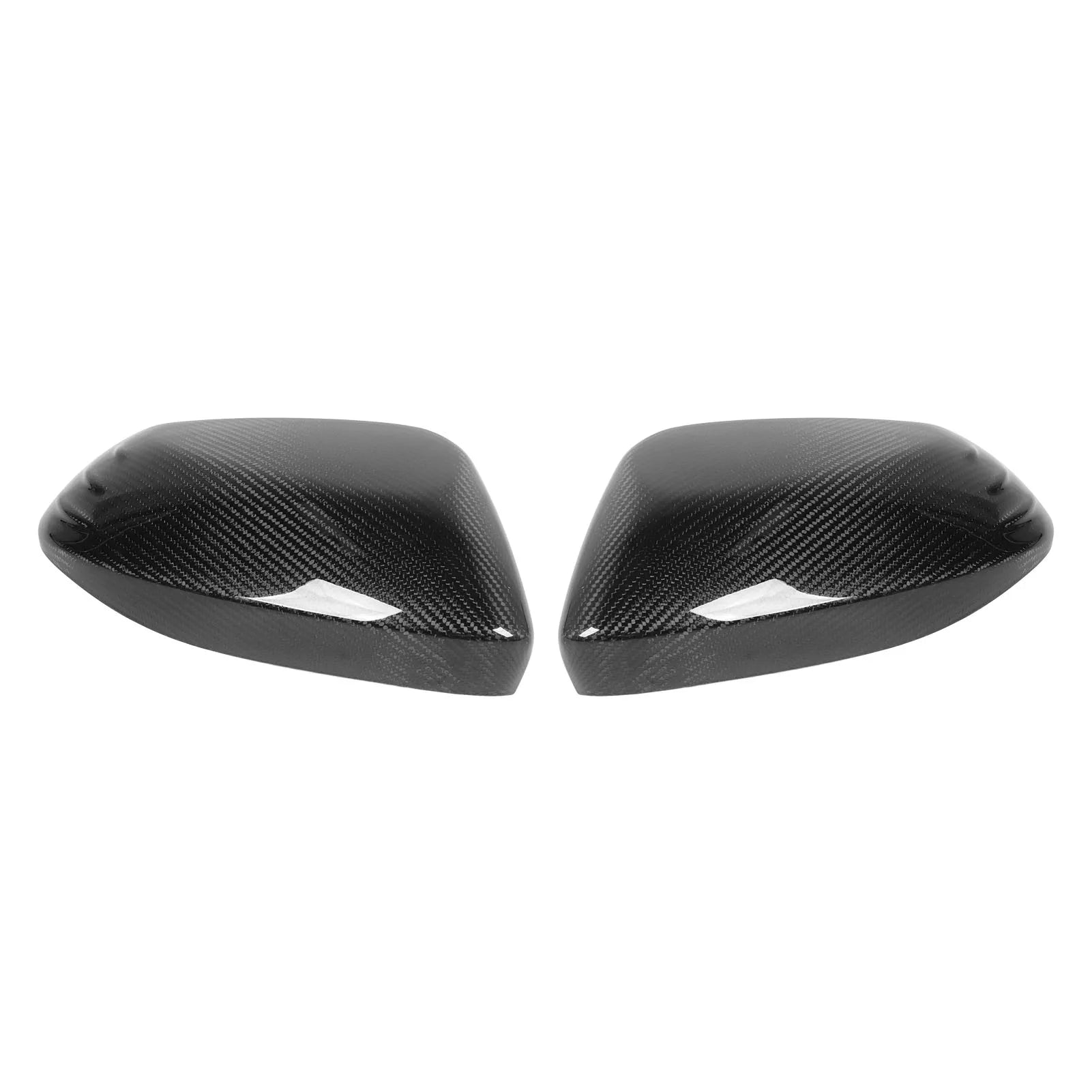 2PCS Car Side Rearview Mirror Cover Real Carbon Fiber Left Right Glossy for Toyota Corolla 2019 + Yaris GR 2020 + Qme Carbon Fiber