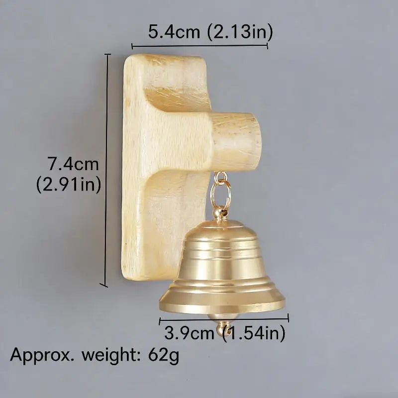 Door Reminder Doorbell Room Decorative Year Decorations Wood Bell Qme A4