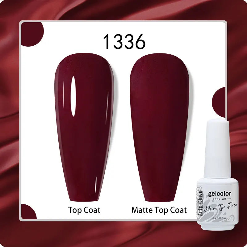 Arte Clavo HEMA TPO White Bottle 180 Colors Series Semi-permanent Gel Qme 1336