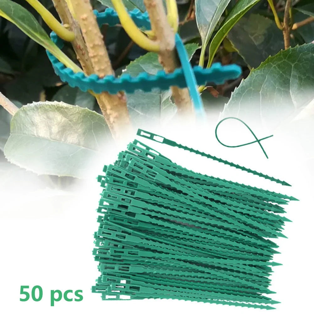 Adjustable Plastic Plant Cable Ties Reusable Garden Tree Climbing Qme Default Title