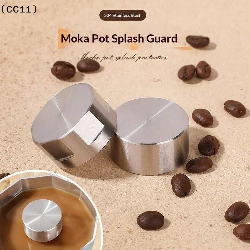 Stainless Steel Moka Pot Stovetop Splash-proof Valve Cover Splash Cap Qme