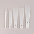 5 PCS Leather Scraper Gumming Board DIY Handmade Leather Tools PP Practical Gluing Leather Accessories. Qme White 5pcs