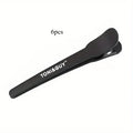 Professional Hairclip, Used for Styling Segmentation, Silicone Tape, Curling Iron Without Crease, Suitable for Salon and Home Ha Qme 6pcs