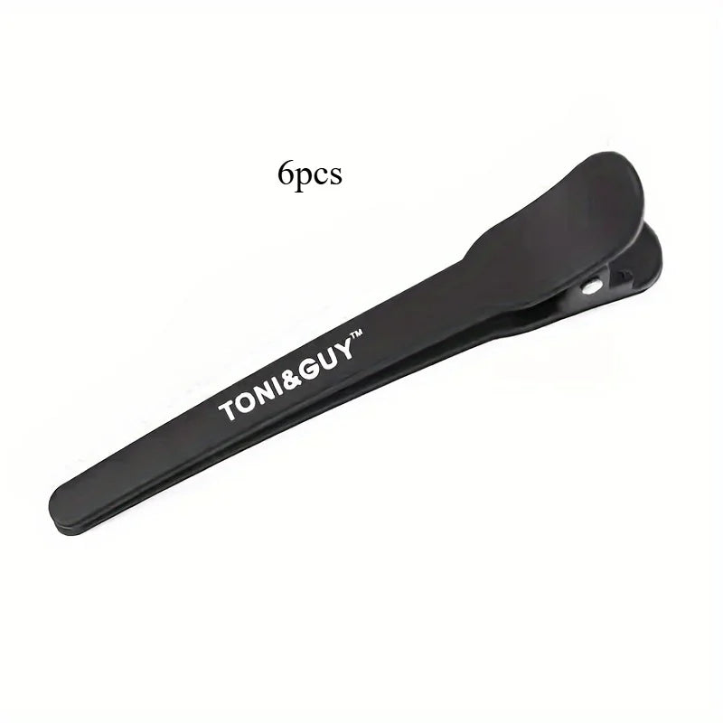 Professional Hairclip, Used for Styling Segmentation, Silicone Tape, Curling Iron Without Crease, Suitable for Salon and Home Ha Qme 6pcs