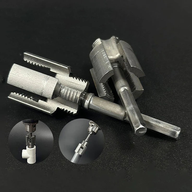 Pipe Thread Cutting Tool Integrated Internal External Pipe Threading Tool Electric Drill Compatible PVC Pipe Threader Kit. Qme