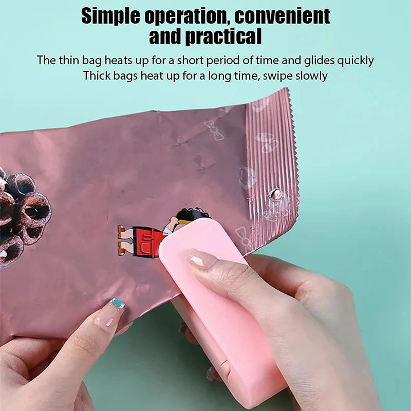 Plastic Food Bag Hand Pressure Heat Sealing Machine Kitchen Tools Qme