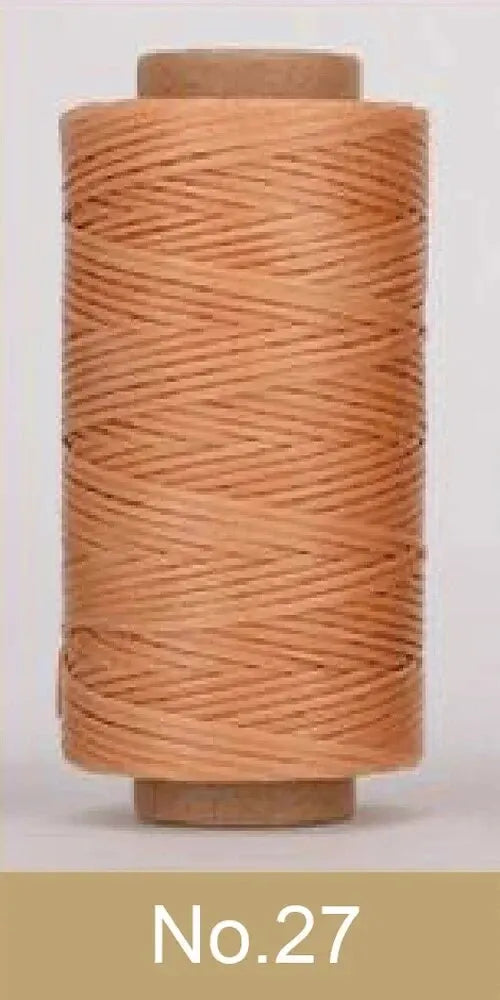 4PCS 30M Flat Waxed Thread Cord Leather Sewing for DIY Handicraft Tool Hand Wax Stitching Repair Cord Durable Polyester Leather Qme No. 27