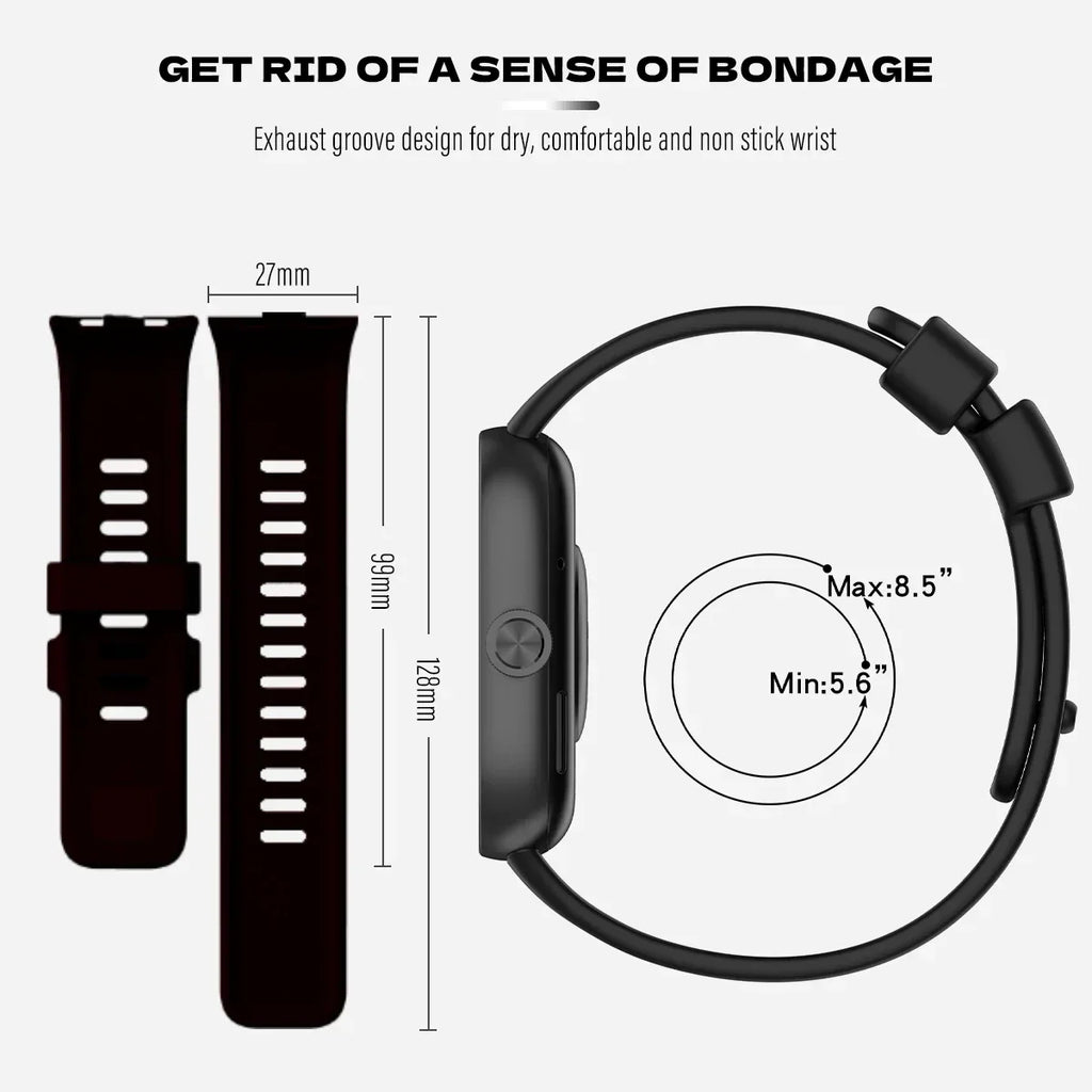 Original Silicone Strap For Redmi watch 4 SmartWatch WristBand For Redmi watch 4 Bracelet Band Watchband Sport Accessories Qme