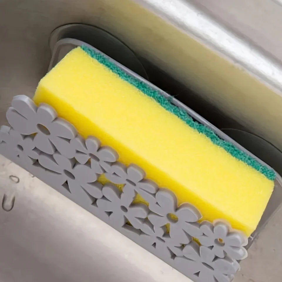 1pc Easy to Install Multipurpose Sink Caddy with Sponge Holder for Kitchen Sink Organize and Store Kitchen Essentials with Ease Qme