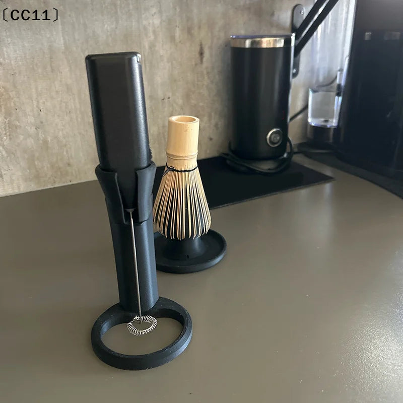 Milk Frother Holder Coffee Foam Maker Stand Electric Egg Beater Qme