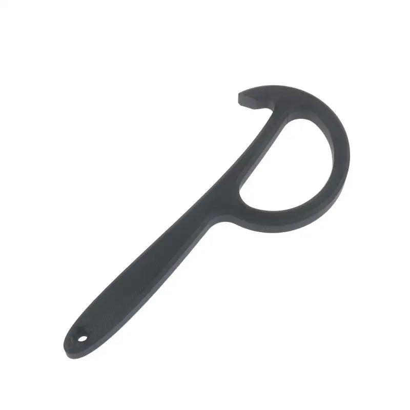 Can Opener Non-slip Handle Plastic Manual Safe Easy Grip Durable Qme Black