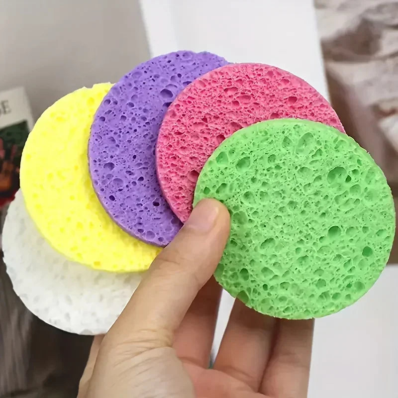 50/20/10PCS Compressed Facial Sponge Cosmetic Hydrotherapy Sponge Suitable for Daily Cleansing, Makeup Removal, and Exfoliation Qme