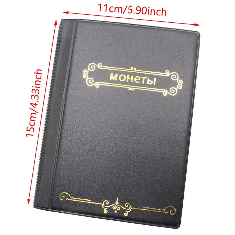 Album Coin Holders Collection Book Scrapbook Double Row Russia120 Qme