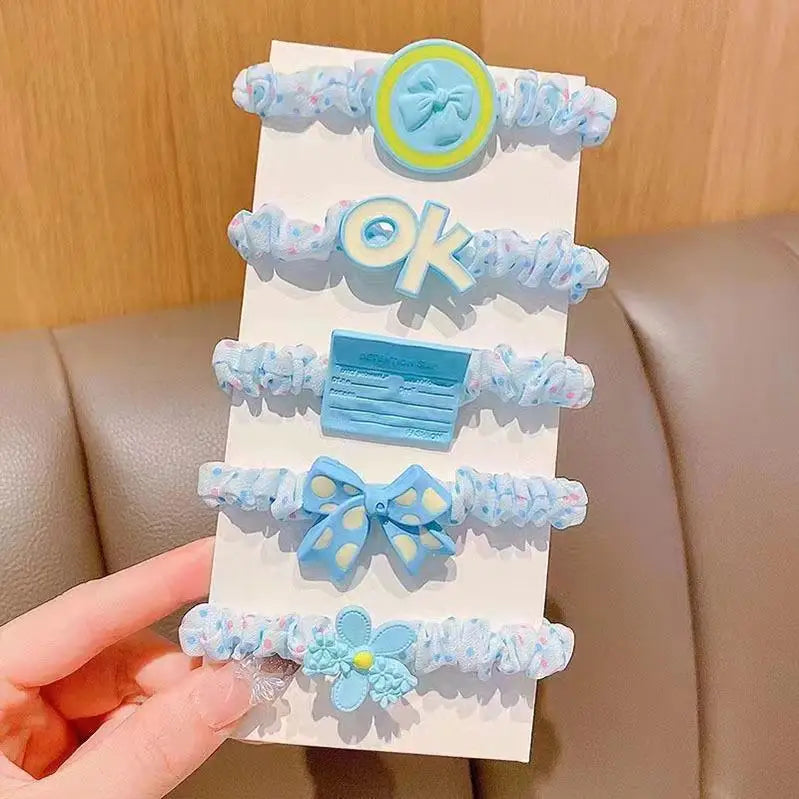 Clow Mi Cartoon Hair Tie Cute Gentle Clips Accessories Students Qme 8