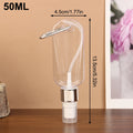 Travel Bottles Carabiner Hook Flip-cap Containers Lotion Perfume Qme 50ml Silver