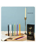 Brown Series Candle Decoration Dinner Smokeless Home Wedding Party Qme 12pcs