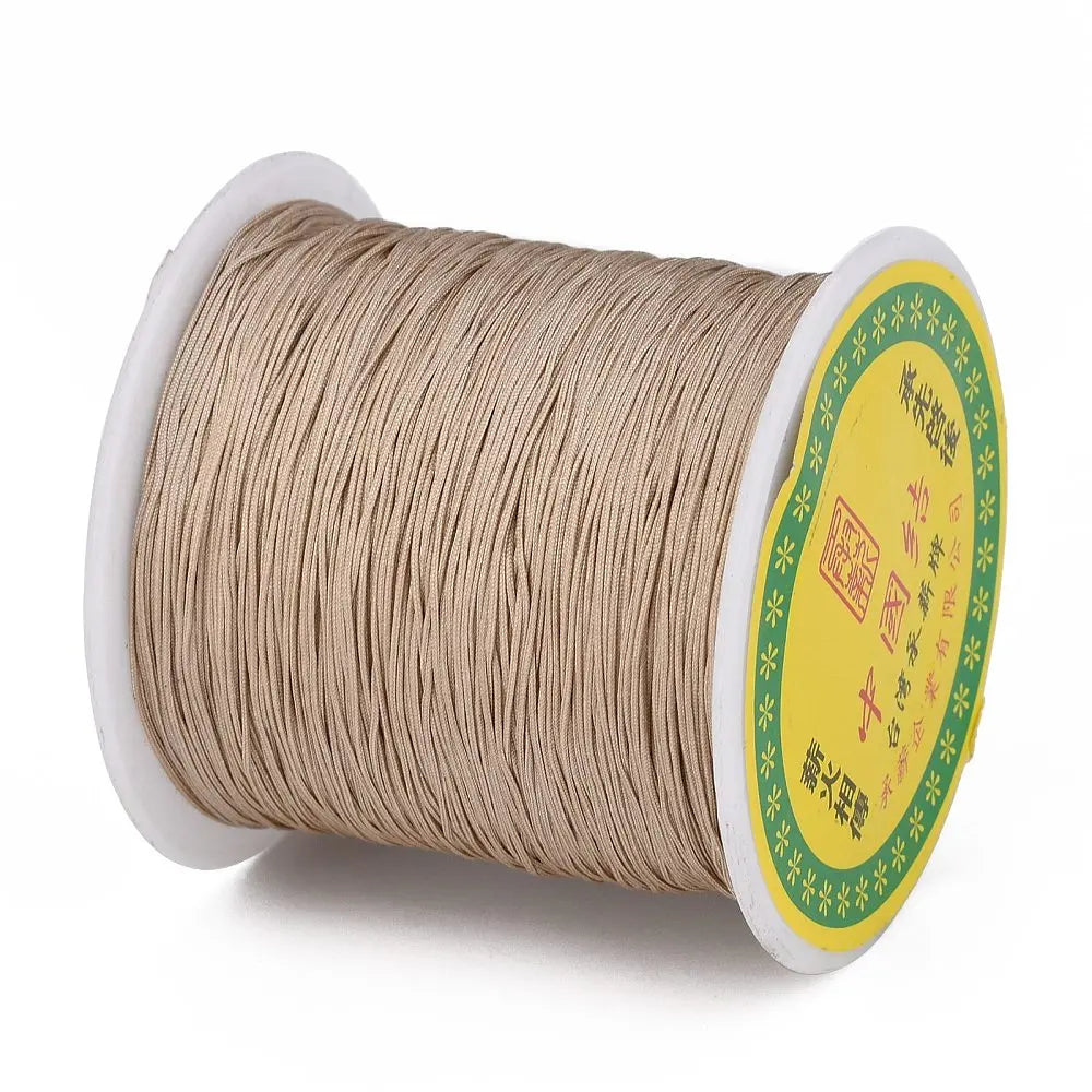 PandaHall about 150yards/rollBraided Nylon Thread Chinese Knotting Cord Beading Cord for Beading Jewelry Making Colorful 0.5mm Qme