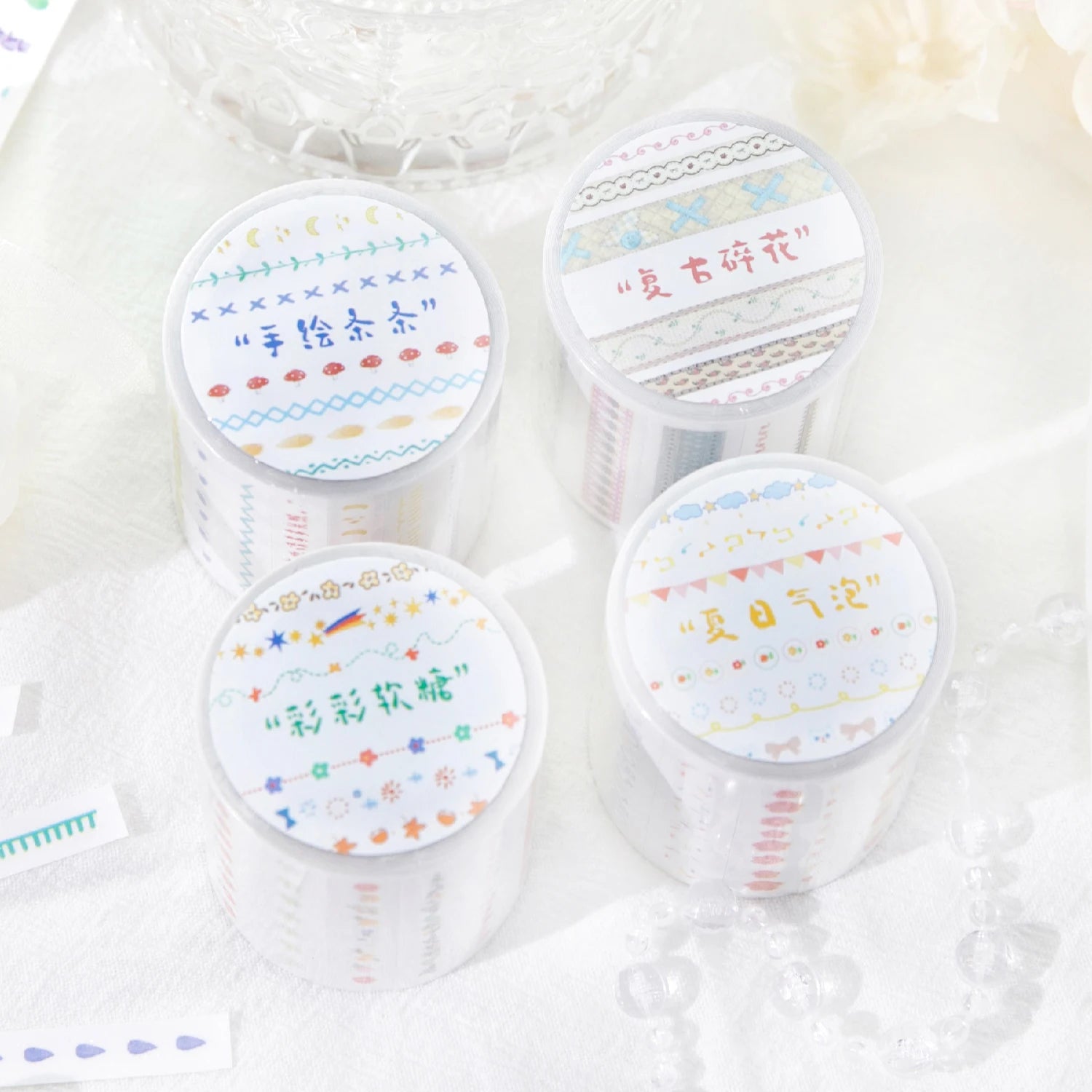 1 Roll Colorful Stripe Energy Themed Glitter Synthetic Paper Tape for DIY Scrapbook Frame Collage Laptop Phone Mug Luggage Guita Qme