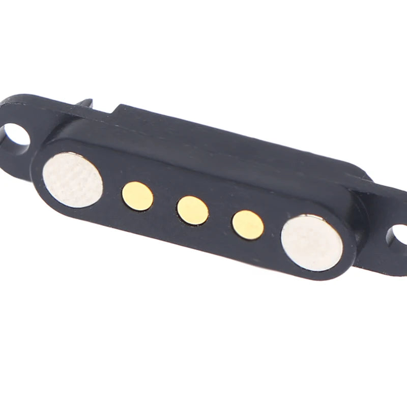 DC 12V 3A Waterproof Magnetic Pin Connector 3P 4P Pin Male Female Spring Loaded DC Power Socket Qme