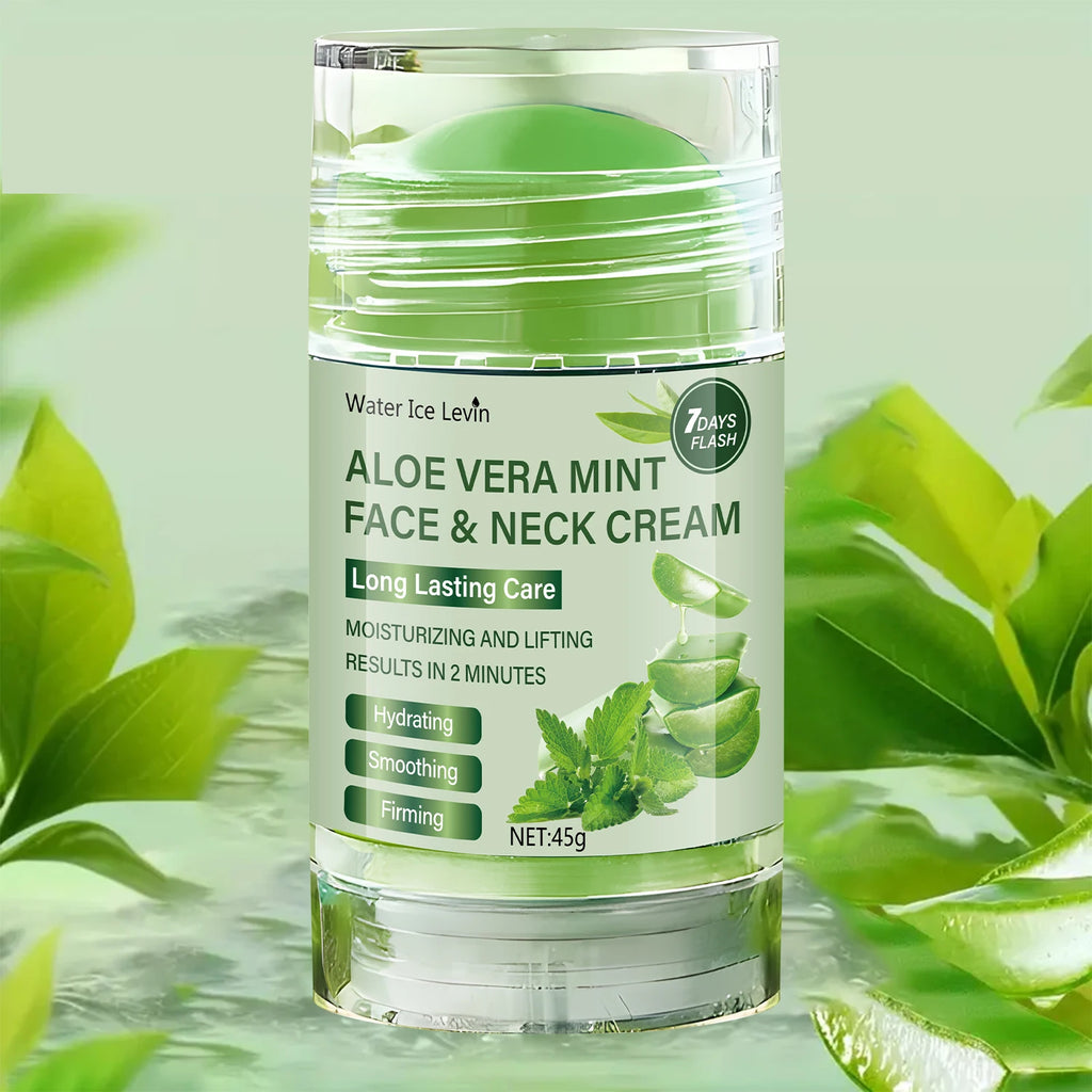 45g Aloe Vera Facial Firming Cream, Natural Aloe Vera Essence, Gentle and Skin-Friendly, Effectively Reduces Fine Lines, Tightens Skin, and Moisturizes Skin Qme