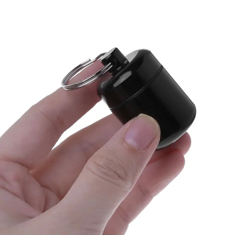 ESCAM Mini Portable Aluminium Alloy Pill Box Carrying Bottle Case Noise Canceling Hearing Protection Earbuds Earplugs Qme