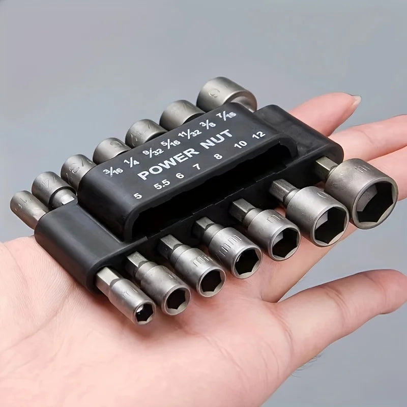 Powerful Socket Inner Hexagonal Wrench Hexagonal Handle Screwdriver Socket Extension Rod Pneumatic Screwdriver Insert Tool Set Qme