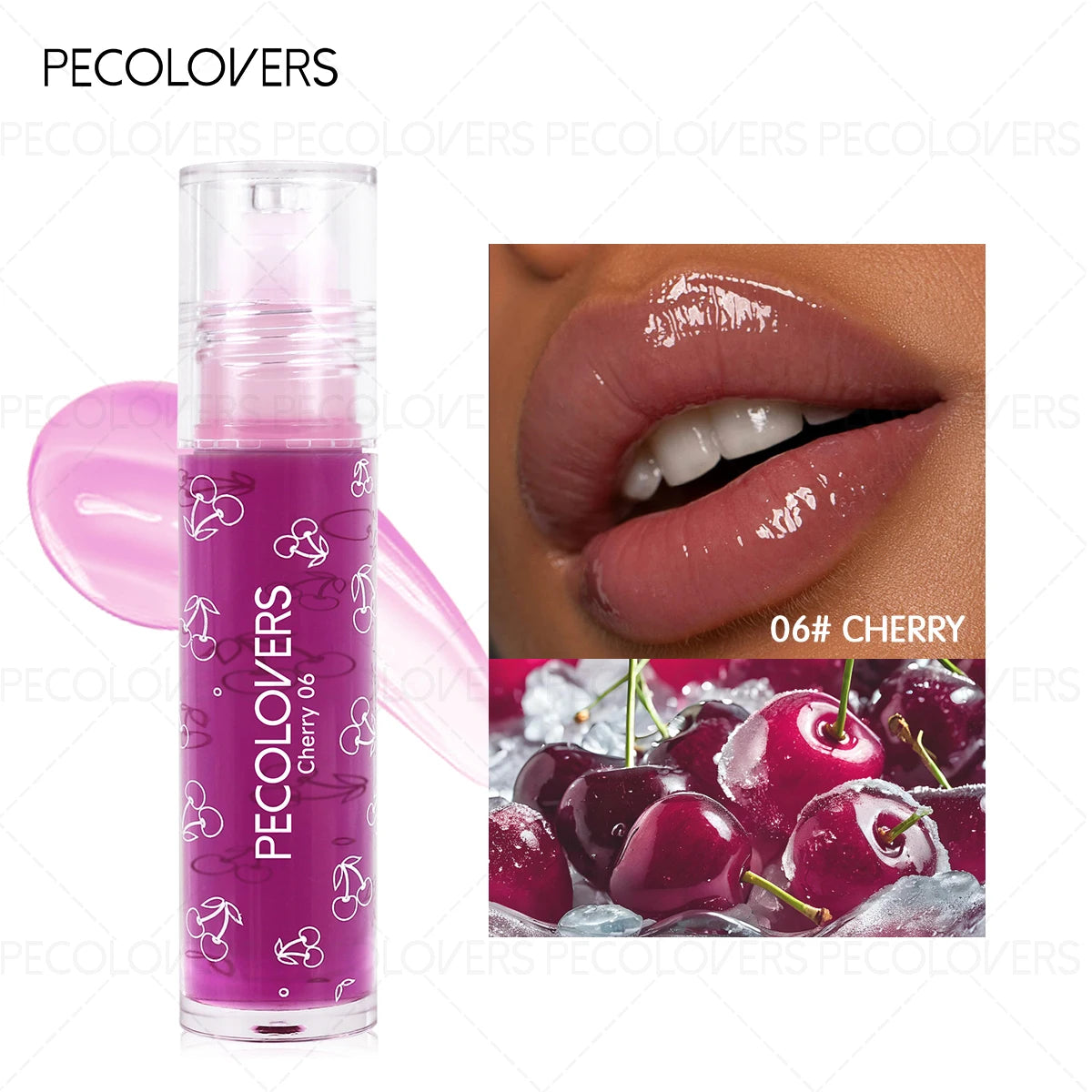 Clear Fruit Flavor Roll-on Lip Oil Moisturizing Hydrating Repair Qme 06