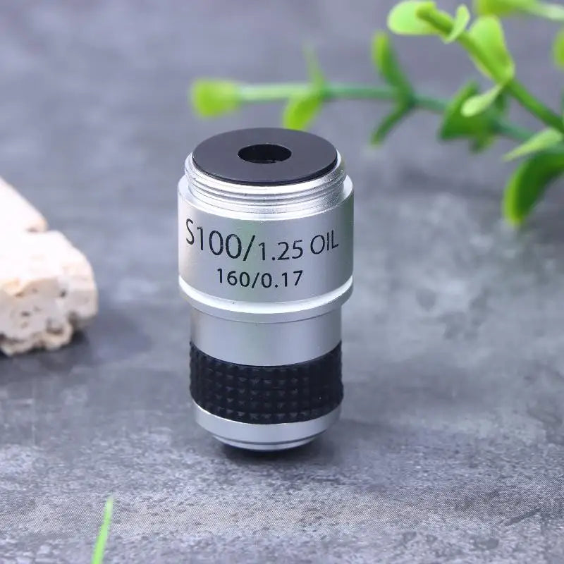 1PC 185 4X 40X 100X Biological Microscope Achromatic Objective Lens Microscope Lens Adapters Compact Objective Lens Durable. Qme