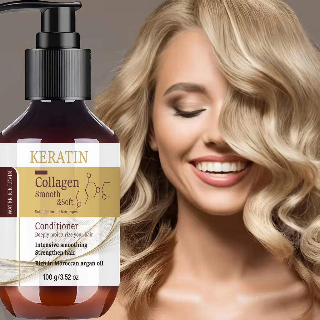 All Hair Type Keratin Collagen Conditioner, Rosemary Argan Oil Intensive Smooth Strengthen Hair Care Qme