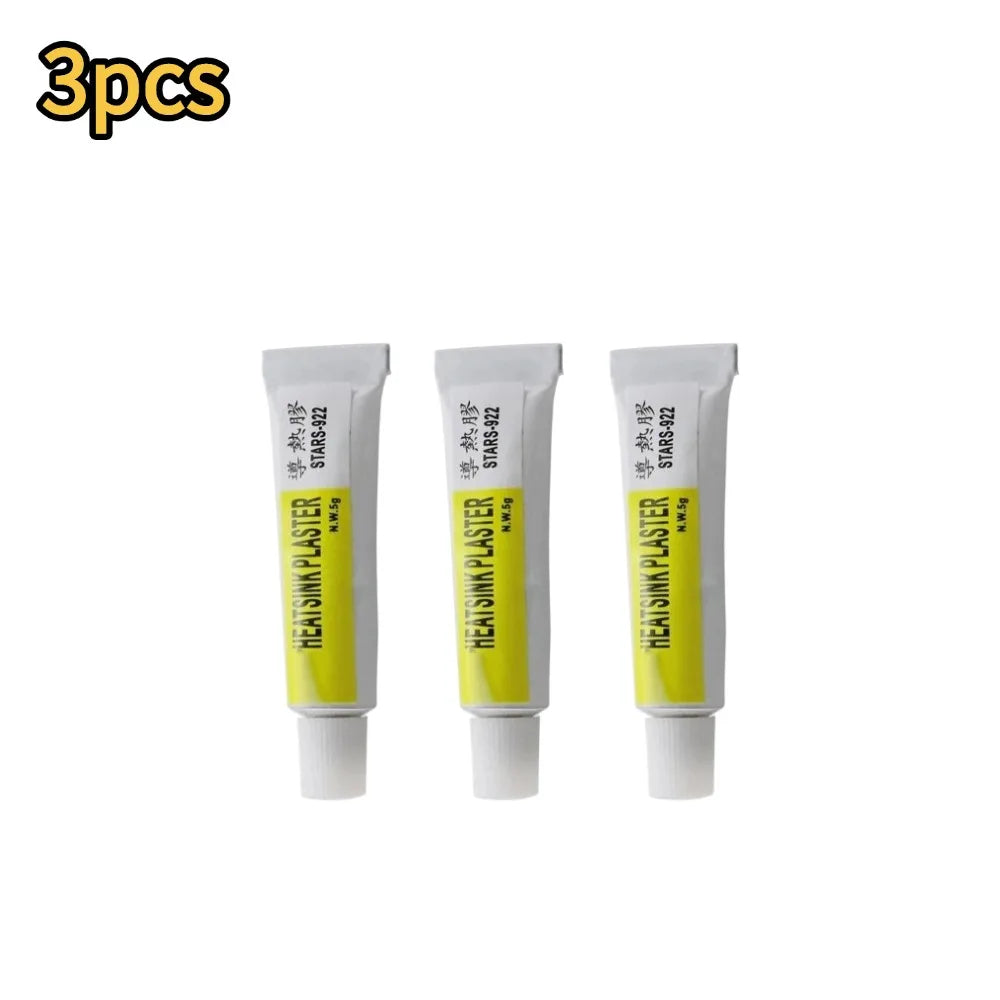 1-20pcs Heatsink Plaster Thermal Silicone Adhesive Cooling Paste Strong Adhesive Compound Glue For Heat Sink Sticky Qme 3pcs