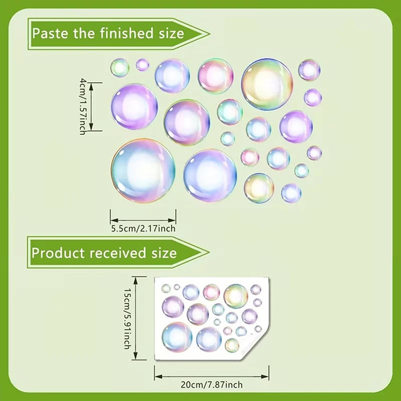 Living Room Bedroom Removable PVC Decals Home Decor Glow-in-the-dark Qme