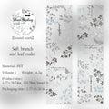 1 Roll Plant Leaf Theme PET Tape for Journal DIY Scrapbooking Collage Phone Case Notebook Decoration Qme 6