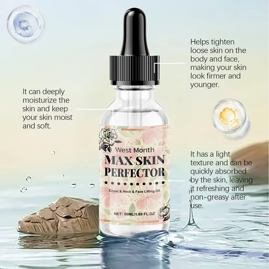 Chest Neck Face Lifting Oil Efficient Nourishment Deeply Nourish the Skin Moisturizing Oil Boost Radiance Winter Skincare Qme