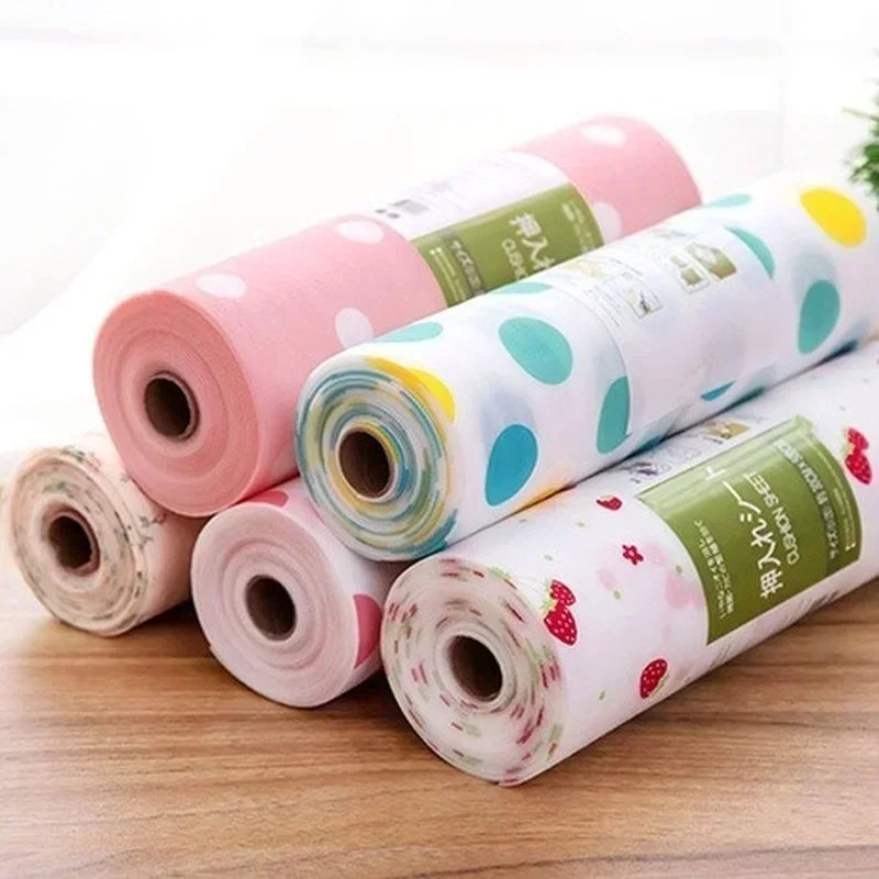 1PCS Household Printed Waterproof Multifunctional Anti Slip Dining Mat Can Be Cut To Prevent Moisture Mold and Dirt Cabinet Mat Qme