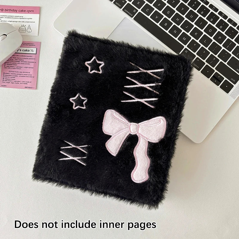 Sophisticated Ballet A6 Album Plush Bowknot Photocard Case Kpop Qme A4