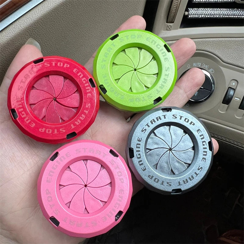 Car Engine Start Stop Button Cover Interior Ignition Switch Knob Qme