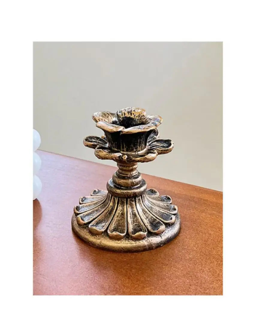 Classic French Gold Candle Holder European Antique Art Decor Elegant Qme A M 1Pc