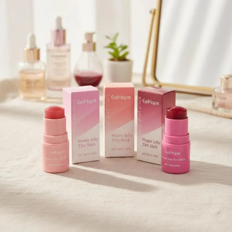 All One Blusher Stick Lip Cheek Hydrating Creamy Texture Easy Use Qme