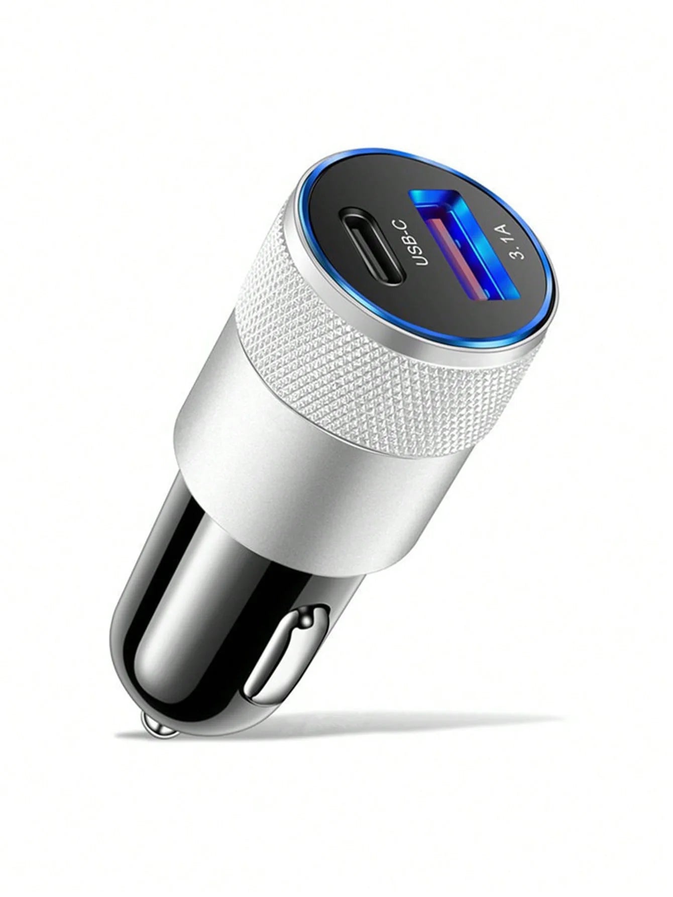 3 1A Usb+pd Metal Car Charger Aluminum Alloy Mobile Phone Qme