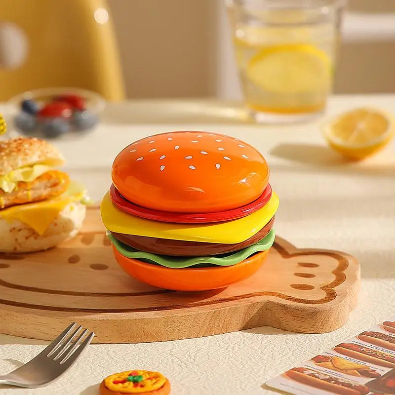 Stackable Hamburger Plate Burger 6 Layers Mini Dinner Value Bone Spit Qme