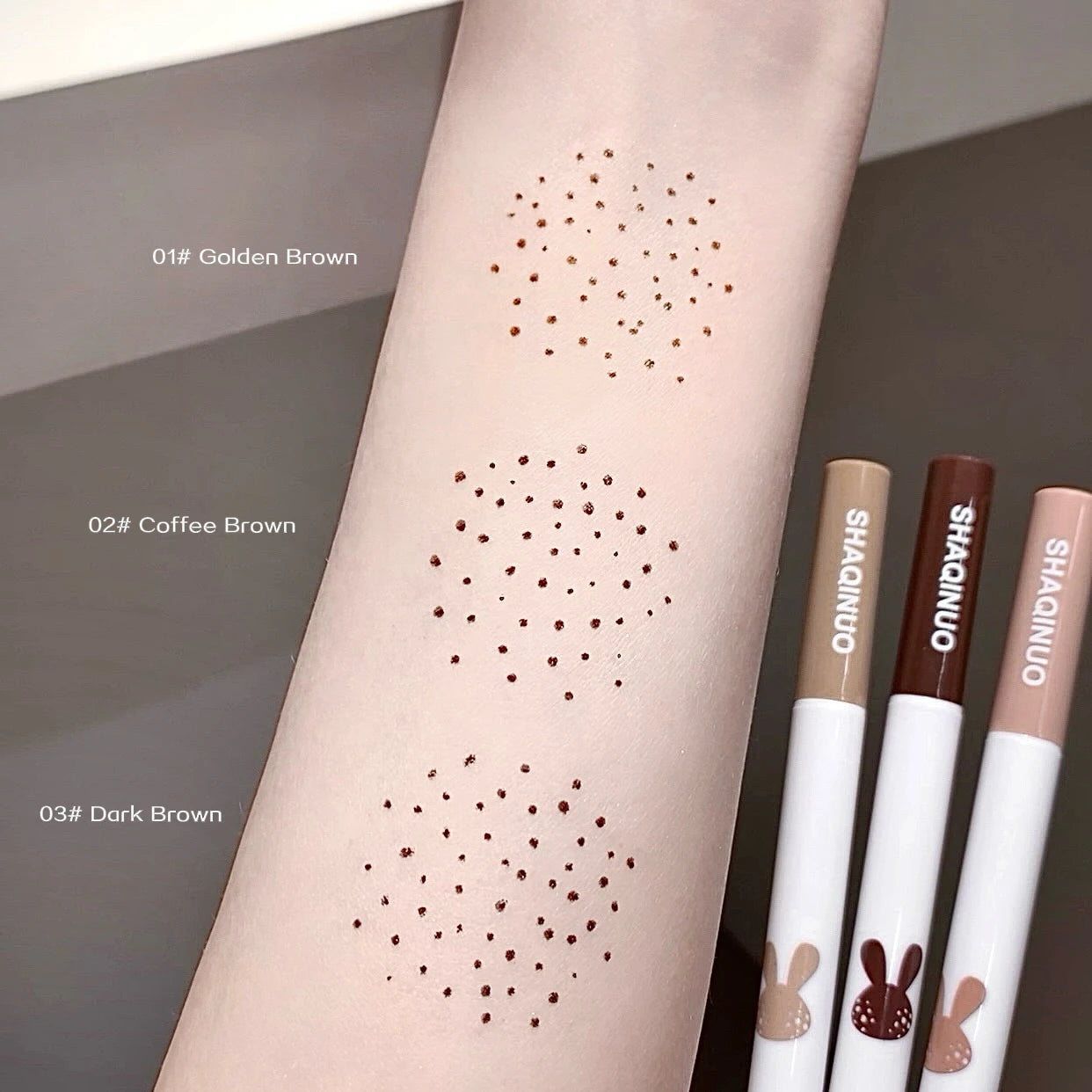 Face Freckles Pen SHAQINUO Natural Waterproof Lifelike Fake Long Qme